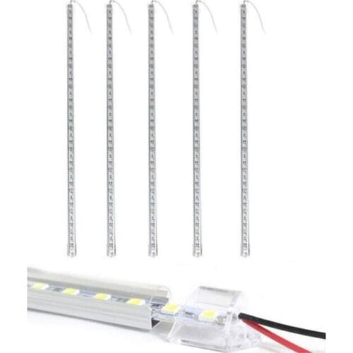 Wholesale Lot 5pcs 0.5M 50cm Indoor/Outdoor 36 LED 5050 SMD Waterproof Hard Strip Bar Light Convex Clear Cover Tube Lamp