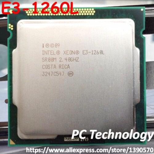 Original Intel XEON processor E3-1260L Quad core 2.4GHz 8MB E3 1260L LGA1155 CPU free shipping ship out within 1 day