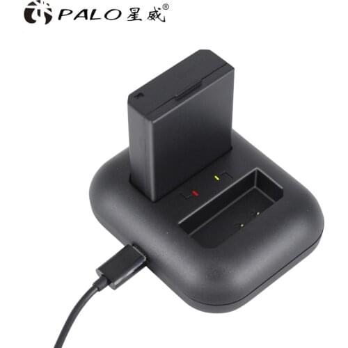 PALO Mini 2-Cells LP-E10 LCD Dual USB Camera Battery Charger for Canon 1100D 1200D 1300D Kiss X50 X70 X80 Rebel T3 T5 T6