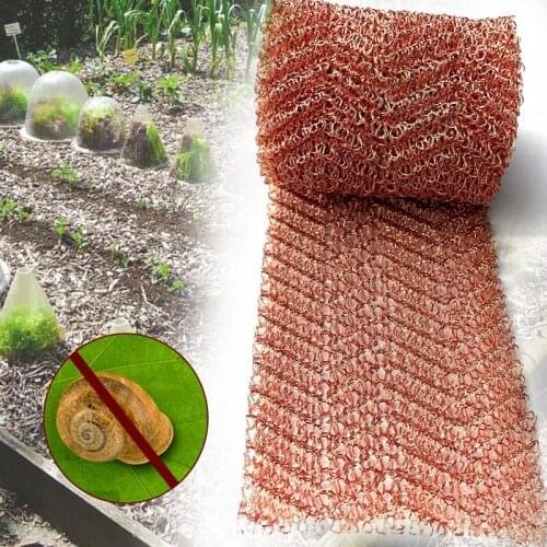 1pcs 3/6M Wires Pure Copper Mesh Knitted Soffit for Rat Rodent Slug Snail Packing Woven Filter Sanitary Food Grade Pest Control