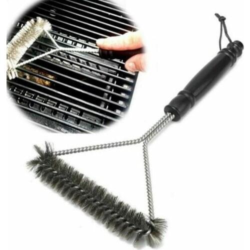 Barbecue Grill BBQ Brush Clean Tool Grill Accessories Stainless Steel Bristles Non-stick Cleaning Brushes Barbecue Accessories