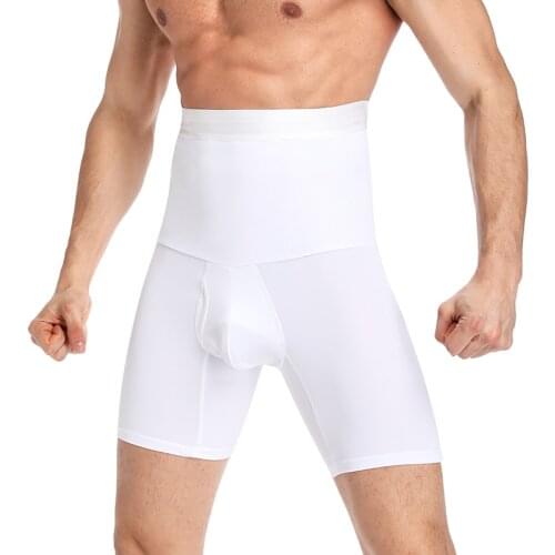 Men Body Shaper High Waist Tummy Control Shorts Slimming Underwear Seamless Belly Girdle Boxer Briefs
