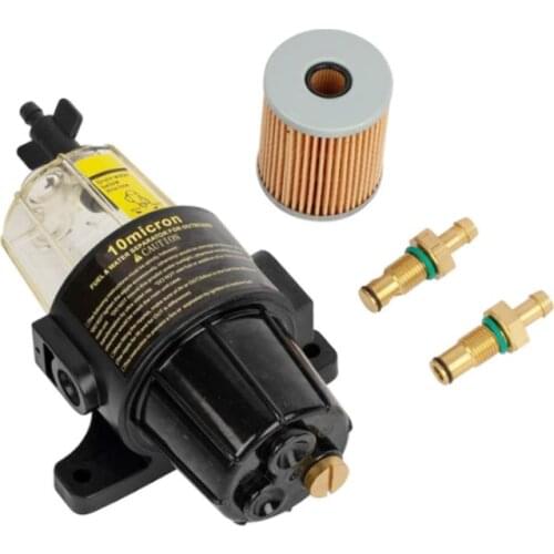 UF-10K Fuel Filter Water Separator Assembly and 2 Pcs Extra Filter Yacht boat diesel gasoline engine Outboard Motors Fuel Tank