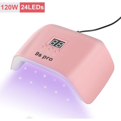 120W Nail Lamp Nail Dryer Fast Drying UV Lamp For Curing Nail Polish Gel Auto Sensor Nail Art Manicure Machine Lcd Display Tools
