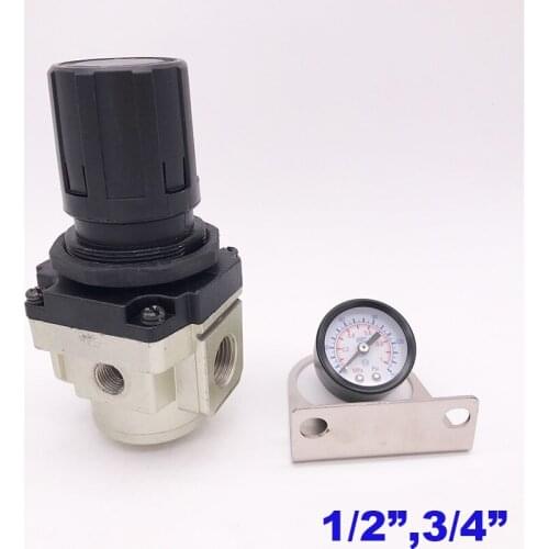 Air compressor regulator control air pressure pneumatic AR4000-04/06 with gauge 1/2 3/4 inch BSP 150psi air treatment units