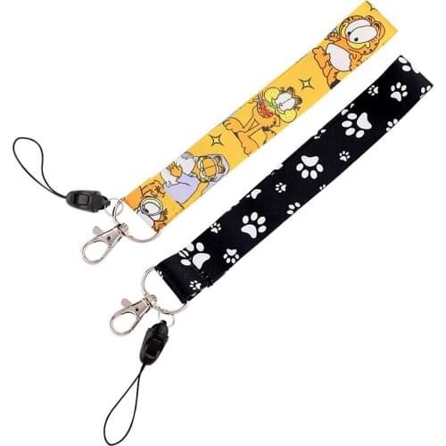 YA329 Hot Sale Cat And Dog Lanyard badge ID Card Holder Neck Strap Clip Mobile Phone Neck Straps Cute For Friends