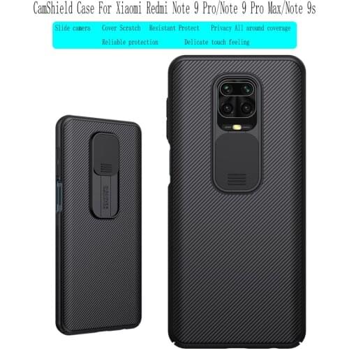 For xiaomi redmi note 9 Pro Camera Protection Case Nillkin Slide Protect Protection Cover for redmi Note 9pro Max Note 9S casing