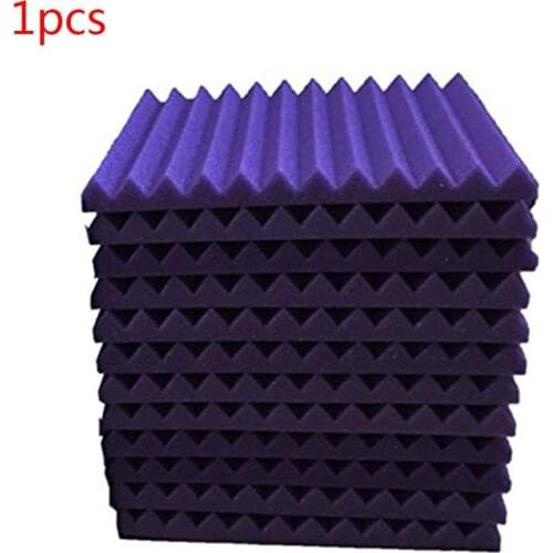 1Pcs 30x30x2.5cm Studio Acoustic Foam Panels Sound Insulation Treatment KTV Room Wall Soundproof Foam Sponge Pad with Tapes