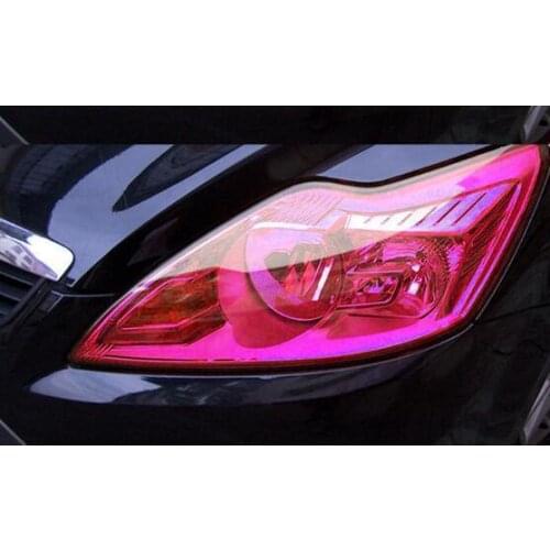 2pcs 30*120cm Headlight Film Cover Car Light Tint Film Taillight Color Sticker Self Adhesive Shiny Accessories Car Stickers