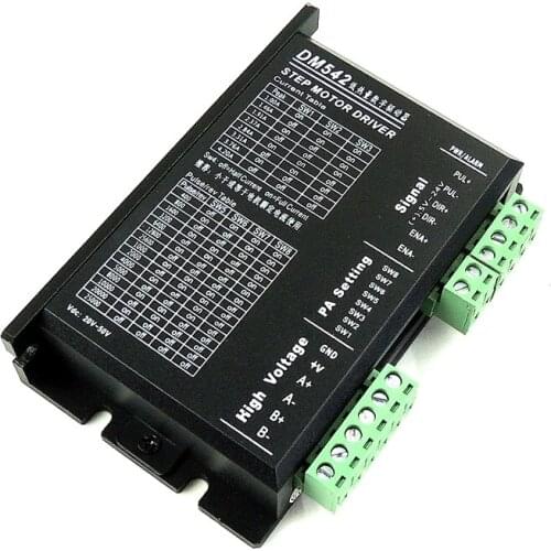 20-50VDC 256 Subdivision CNC Micro-Stepping Name23 DM542 Stepper Motor Driver 2phase 4.2A