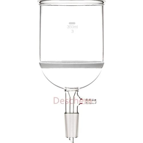 350ml,24/40,Glass Buchner funnel,#3 Suction Filter,Lab Chemistry Glassware