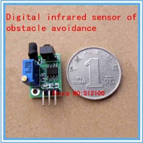 5PCS New digital infrared obstacle avoidance sensors, 3-100cm adjustable current 6ma Five Crown