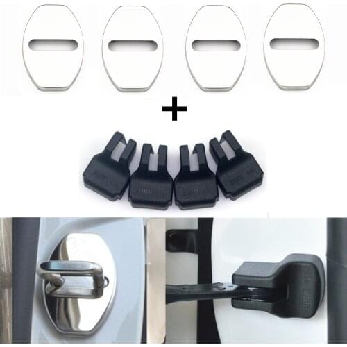 8pcs Car Door Lock Cover Car-Styling Case For Volkswagen VW Golf 7 mk7 Skoda Octavia A7 Jetta Golf 6 Tiguan POLO Golf 5