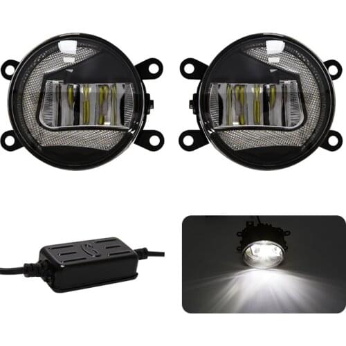 C Shape 3.5inch 90mm Universal Car Led Fog Light DRL Dot Lamp for Nissan Ford Suzuki Mitsubishi Honda Renault Peugeot Isuzu 12V