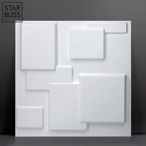 30x30cm 3D tile panel mold plaster wall 3D wall stickers living room 3D wallpaper mural bathroom kitchen accessories outdoor