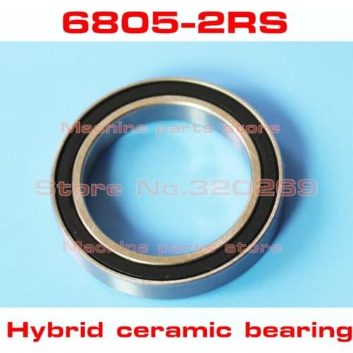 Radial 6805 61805 6805RS S61805 2RS 25*37*7 25x37x7mm Stainless Steel Hybrid Ceramic Ball Bearing Si3N4 Bike Hub Part