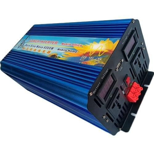 6000W Inverter Pure Sine Wave Inverter 12000W Peak Power 12V 230V 50HZ 6000W de onda senoidal pura Inversor