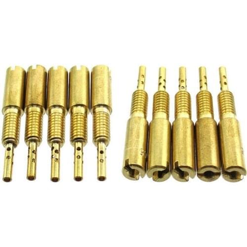 10pcs Motorcycle Carburetor Pilot Slow Jets #15-25 #30-40 Accessories For Mikuni 34 HS40 HSR VM28/486 TM40