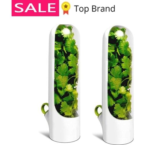 1/2pcs Premium Herb Saver Home Kitchen Gadgets Herb Storage Container Herb Keeper Keeps Greens Fresh Cup Specialty Tools