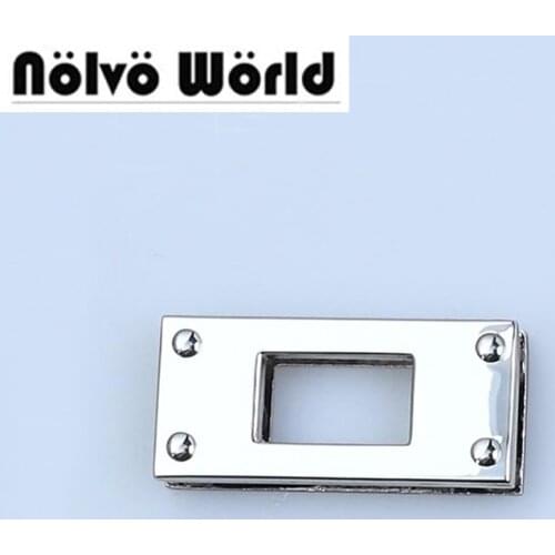 50pcs 34X15mm grommet with screws for making purse bags belts metal,rectangle eyelets with screws