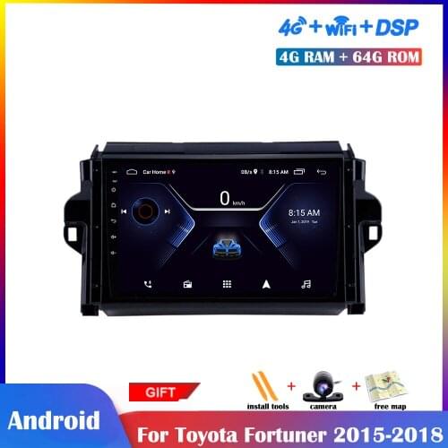 9 inch IPS Screen Android Multimedia Player For Toyota Fortuner 2 2015 2016 2017 2018 Car Radio DSP Stereo GPS Navigation