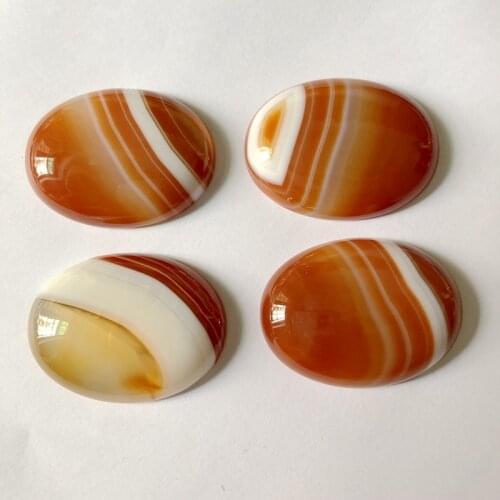 Very Nice Natural Red Quartz Agat e Stone 30*40mm Oval Gem Stone Jewelry Cabochon Pendant for stone jewelry making,6pcs/lot