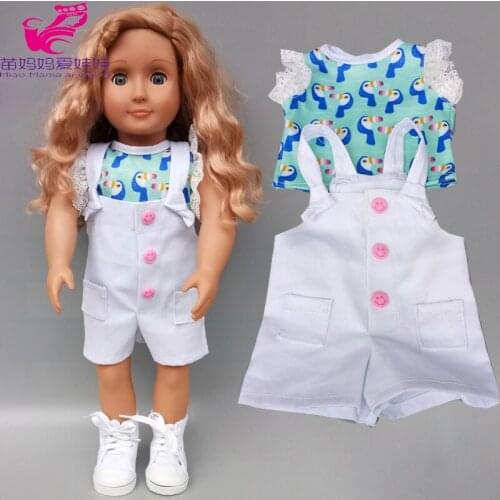18 Inch Baby Doll Boy Clothes Pants Hat for 18" 43cm Play House baby Doll Clothes Children Girl Christmas Gifts
