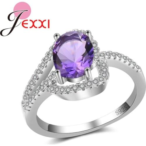 Wholesale Price Real 925 Sterling Silver Popular Women Finger Rings Micro Pave High Quality Cubic Zircons Wedding Bague