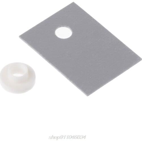 100PCS TO-220 Plastic Insulation Washer Transistor and TO-220 Silicone Pads Insulator Set D24 20 Dropshipping