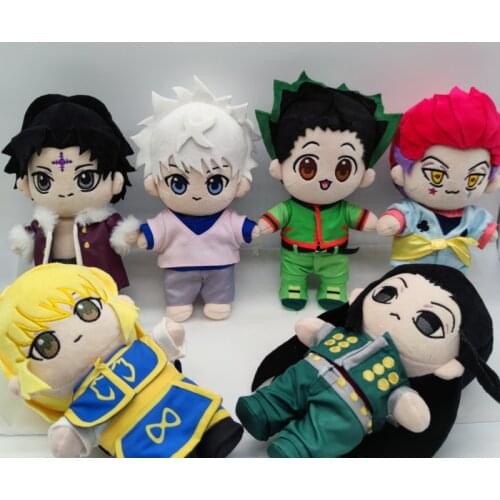 HUNTER X HUNTER GON·FREECSS Killua Zoldyck Kurapika Plush Doll Figure Stuffed Toy With Clothes 20cm Cute Cosplay Fan Xmas Gift