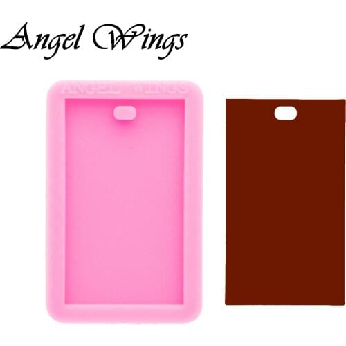Rectangle Keychain Silicone Molds DIY Necklace Jewelry Shiny Epoxy Resin Mould Custom Wholesale DY0575
