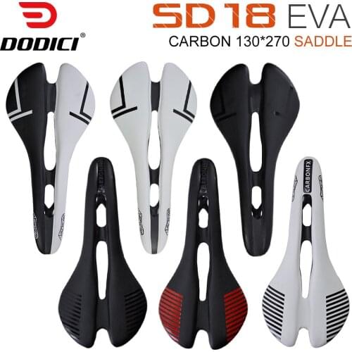 DODICI Carbon fiber Saddle Bicycle Foreskin Cushion Soft Cushion Comfortable Saddle Aspide Road Mountain Bike Seat Cycling part