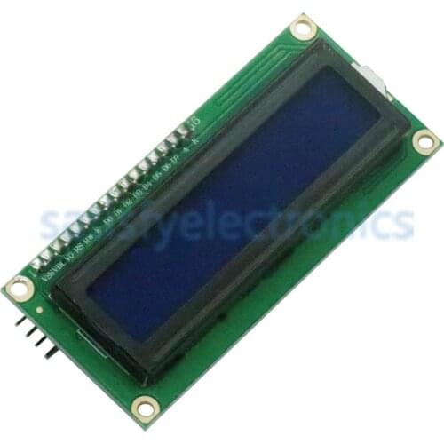 Blue Display IIC/I2C/TWI/SPI Serial Interface 1602 16X2 Character LCD Backlight Module LCD-1602 5V For Arduino