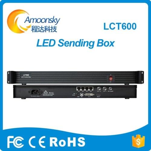 AMS-LCT600 Novastar sender box with MSD600 big sending card factory price compare Novastar mctrl600