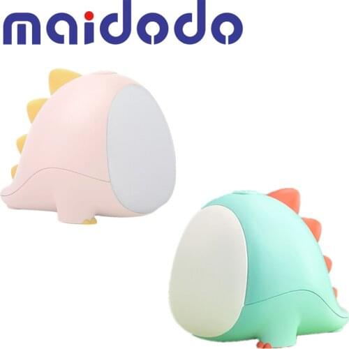 LED Little Dinosaur Night Light Creative Cartoon Timing Desk Lamp Bedroom Bedside Decor Kids Toy USB Rechargeable