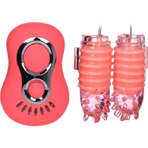 Pretty love 7 speed vibration double finger headed vibrator secret love battery operated sex totys for female women
