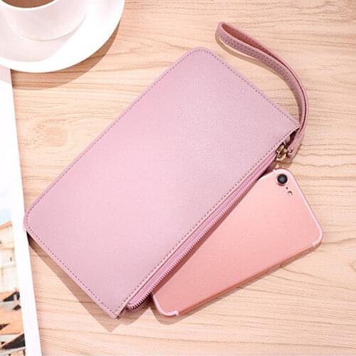 Women Wallet arrival Lady Leather Wallet Long Card Holder Phone Bag Case Purse Lovely Evening Handbag