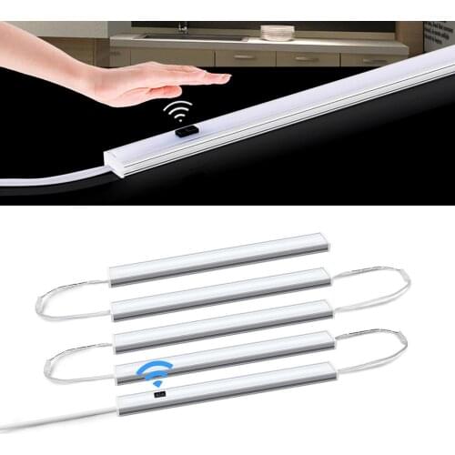 30 40 50cm PIR Motion Sensor Hand Scan LED Night light DC 12V Series Connection Bar lamp Bedroom home Kitchen Wardrobe Decoratio