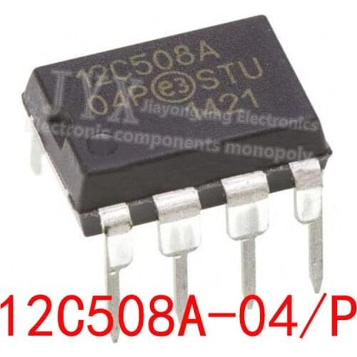 5PCS 12C508A 12C508A-04/P DIP8 PIC12C508A-04I/P PIC12C508A-04/P 12C508 12C508/P