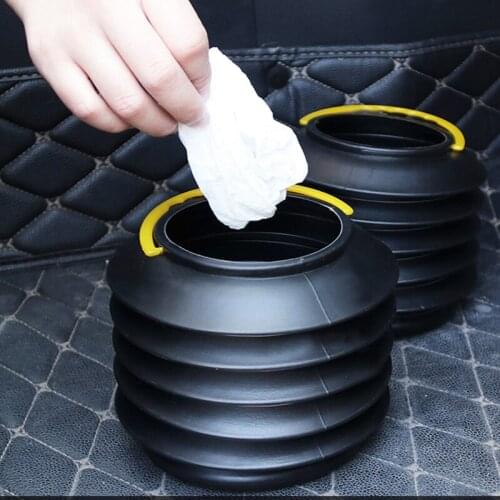 Car Trash bin Wastebasket Container Garbage Bin Can Foldable Auto Storage Bag Trash Car Accessories