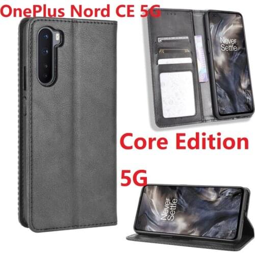 Wallet PU Leather For OnePlus Nord CE 5G Case Magnetic Book Stand Flip Card Protective Core Edition Cover