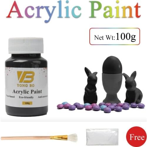 Black Water-based Paint Metallic Lacquer Furniture Color Change in Wall Door Arts Crafts Painting100g Acrylic Paint Wood Varnish