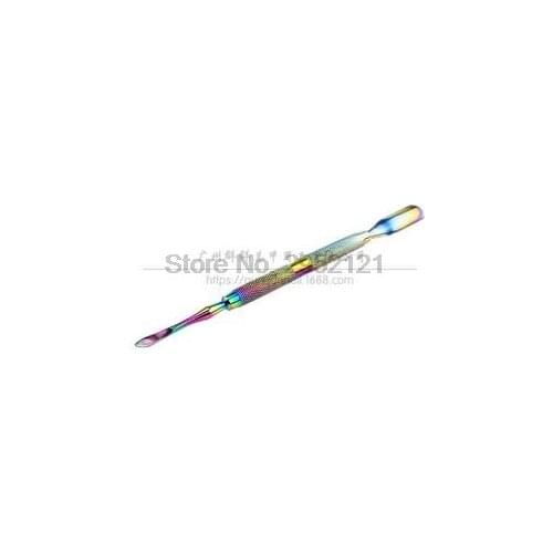 By dhl or ems 200pcs 15cm Double-end Rainbow Pusher Cuticle Pusher Dead Skin Remover Manicure Nail Art Nail Clean beauty