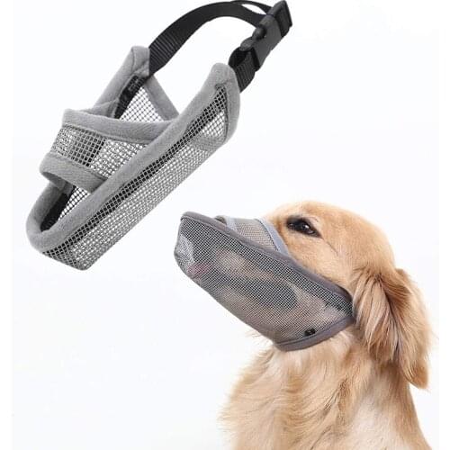 Breathable Nylon Dog Muzzle for Small Medium Large Dogs Drinkable Pet Mouth Cover for Anti-Barking Licking Pet Muzzle
