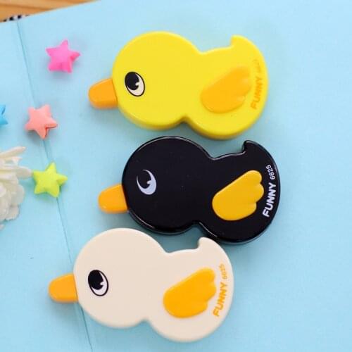 1 Piece Kawaii Funny Yellow Duck Animal Students Correction Tape Children Birthday Gift School Stationery