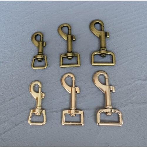 20 Pcs 15mm/20mm/25mm/30mm Metal Buckles Lobster Clasp leash Carabiner Snap Hook Key Chain Bag Part DIY Hardware Accessories
