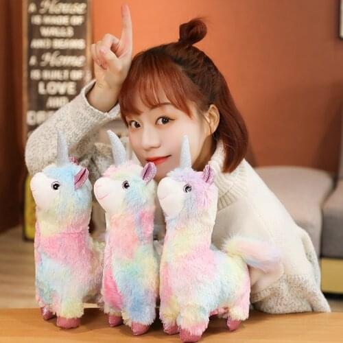38-70cm Kawaii Unicorn Plush Toy Soft Stuffed Unicorn Soft Dolls Animal Horse Toys For Children Girl Pillow Birthday Gifts