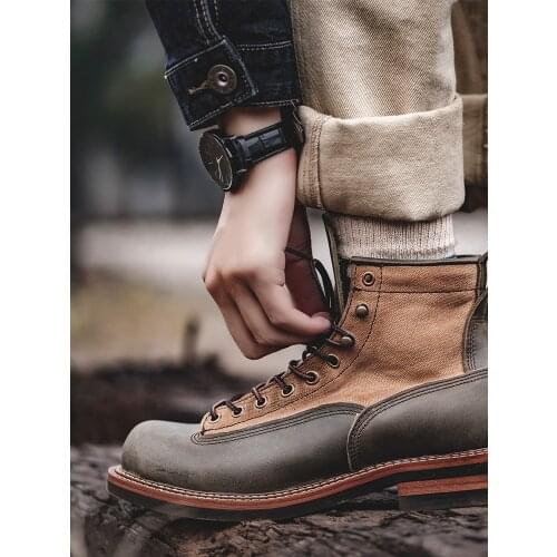 Shoes for Men Motorcycle Boots Platform Shoes for Men Free Shipping