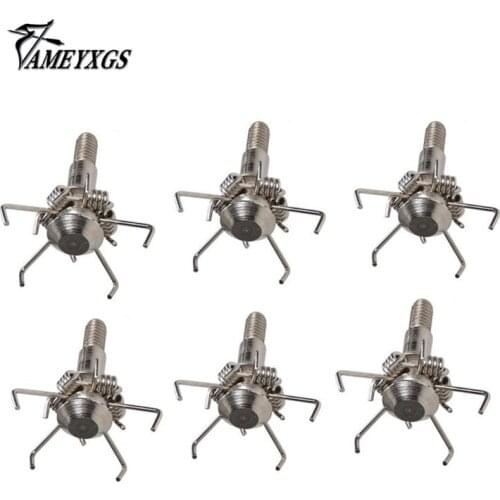 8 Pcs 100 Grain Judo Small Game Target Points Arrow Points Archery Arrow Head Hunting Stainless Steel Broadhead Outdoor Sports