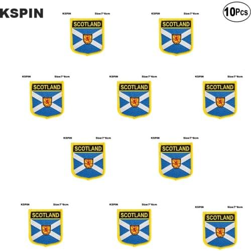 Scotland Flag Embroidery Patches Iron on Saw on Transfer patches Sewing Applications for Clothes in Home&Garden